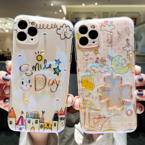 Suitable for iphone12mini lens all-inclusive Apple 11promax phone case women x xs cartoon cute
