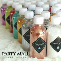 Sprinkle Gold Powder Transparent Ball Padded Powder Medecine Laser Powder Metal Gold Onion Powder 200ml Loaded With Bright Sheet Balloon Flash Powder