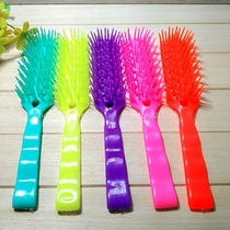 Nostalgic color ribs comb girl hair comb color plastic comb hard tooth scraping fish scales one dollar jewelry