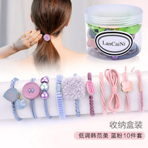 Hairband Head Rope Korea High Stretch Durable Simple Girl Headwear Pony Tail Rubber Band Hair Strings