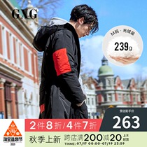 GXG mens mens fashion youth black hooded thickened mens down jacket GA111006G