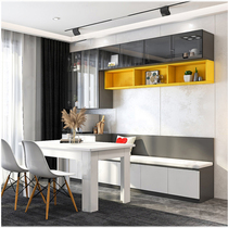 Cassette Wine Cabinet Dining Side Cabinet Modern Minima Dining Room Table DINING ROOM TABLE INTEGRATED BY WALL HOME STORAGE LIGHT AND LUXURIOUS