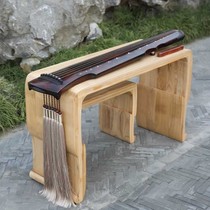 Guqin table and stool paulownia wood material tenon structure stable original wood color lacquer lacquer elegant resonance cavity family piano workshop