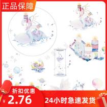 New seven days and paper tape split hand account candle moon night decoration paper tape hand tent sticker whole roll candle special oil