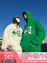 EAHO earthlinghoo Original evil to make safe exit Green white Street 100 hitch a cashmere sweater male and female