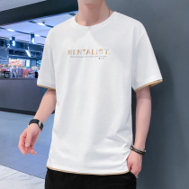 T-shirt mens short-sleeved summer thin casual all-match tide brand half-sleeved Korean version of the trend loose student top T-shirt