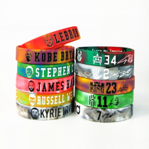 Lava inspirational basketball star Bracelet male sports silicone night glow wrist with James Curricobi Owen Durant