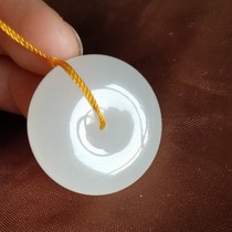 Xinjiang Hetian Jade sheep Jade safe buckle pendant white jade pendant and old materials support re-inspection fake one compensation three