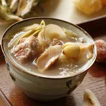 Guanshan soup ingredients Stay up late tobacco and alcohol lung dry Guangdong stewed soup package Nutritional soup King flower silver fungus Jade bamboo soup package