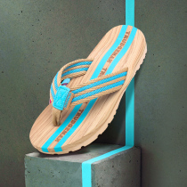 Flip-flops Mens Summer Korean Fashion Outdoor Couple sandals Plus Size Pinch Non-slip Wood Slipper