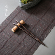 Rock Champ Workshop Black Sandalwood Tea Cup Clips Solid Wood Tea Tea Clip Tea Dao Kung Fu Spare Parts