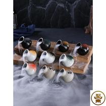 Cold Vegetable Swing Disc Adornment Dry Ice Cup Small Pot Rind adorned with disc decorated with small swinging piece Creative Day Toothpick Cylinder