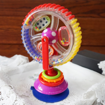 Rattle bell puzzle rotating ferris wheel baby windmill baby dining table and chair cart suction cup toy feeding food coaxing baby