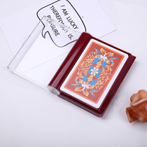 Plastic playing card waterproof frosted cloth pattern pvc plastic card box wide card big word Texas flower cut card