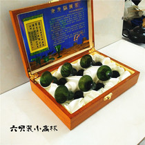 Jiuquan Luminous Cup Qilian ink jade wine cup Gansu specialty snake pattern jade stone boutique goblet direct sales