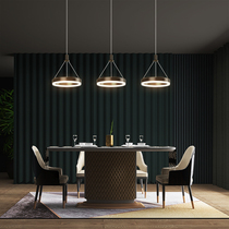 All copper Nordic restaurant chandelier living room lamp modern simple new bar lamp three-head creative personality Nordic lamps