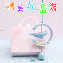 Whale wind chimes hanging summer small fresh bedroom childrens room Cute girl girl heart birthday gift small pendant