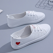 2022 New Light Mouth Little White Shoes Children Summer Thin 100 Lap Single Shoes Pregnant Women Flat Bottom Casual Explosive Board Shoes