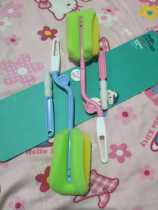 Six beautiful ducks rotating to clean bottom shoulders stubborn dirt nylon fine sponge bottle nipple brush