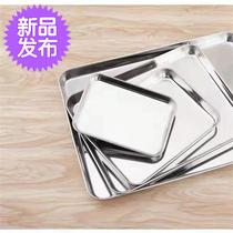  Stainless steel square plate s magnetic multi-purpose rectangular plate Tray square plate flat plate 20*30*3cm experimental sample plate