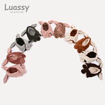 luassy baby hat autumn and winter baby cute super cute scarf one-piece hat infant boy boy girl ear cap