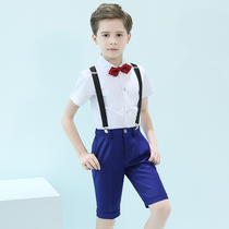 Childrens small host dress boy suit suit performance costume piano performance dress flower girl dress mens clothing autumn