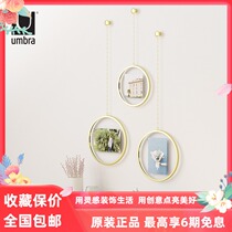 UMBRA hanging chain round photo frame photo frame Photo Wall home wall decoration photo frame creative hanging wall combination