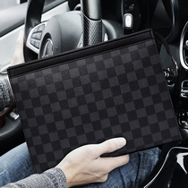 Hong Kong Mens Business Handheld Package Large Capacity Han Edition Leisure Youth Letter Envelope Society Small Group Hands Grab Bag Clip