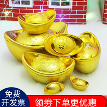 Golden Dollar Treasure Swing Piece Financial Feng Shui Home Emulation Big Yuanbao New Year Decorations Prop Candy Box Plastic Hollow