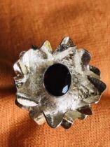 ISHA merchandise pure silver hand inlaid pure natural crystal ring