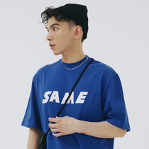 SAMESAME New Logo National Tide Short Sleeve Loose 100 hitch bottom t-shirt male and female spring summer round collar erodes