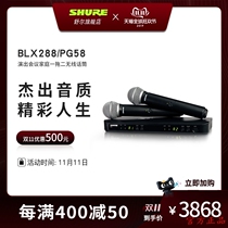  Shure Shure BLX288 PG58 one for two wireless microphone performance conference KTV dedicated