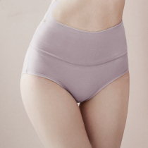 Ladys underwear High waist pure cotton All cotton crotch Antibacterial and breathable closets Hip Shorts Girls Big Code Comfort Triangle Pants