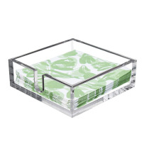 Acrylic square napkin holder Cocktail napkin storage rack thickened simple tissue box storage box