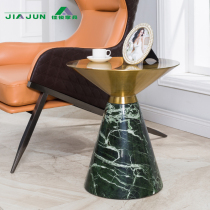 Mobile marble side sofa corner few Nordic table coffee table creative round light luxury small round table coffee table