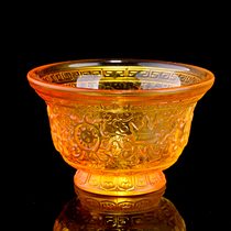 Fate Buddha ornaments Buddha Hall ornaments Tantric eight auspicious glass bowls Water purification Holy Water Seven Cups Buddhist supplies