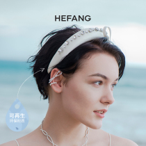 HEFANG He Fang jewelry sparkling ribbon hair hoop new cute simple niche design sense headwear hair accessories