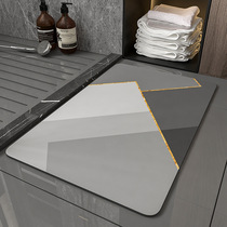Water absorbent cushion in door footbed toilet toilet floor cushion door anti-slip home speed dry bathroom ground mat