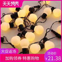 Wedding Table Tennis Light String Nordic Style Wedding Ceiling Decorative Lights LED Warm Color Light Bedroom Patio Round Ball Lamp