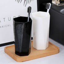 (Send toothbrush)Toothbrush cup Household couple mouthwash cup Brushing cup set Washing cup Tooth cylinder water cup Student
