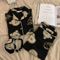 X ten thousand blogger recommended online red Bear ~ VIRRI CIAGA SHUI female spring autumn pure cotton long sleeve two-piece set