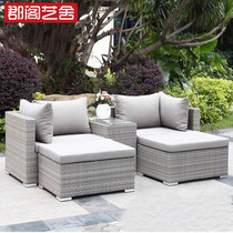 Nordic Outdoor Sofa Courtyard Leisure Balcony Combined Hotel Furniture Customized Sofa Tea Couple