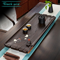 Touch Miss Ebony tea tray solid wood tray home minimalist tea set set whole log mahogany tea Sea