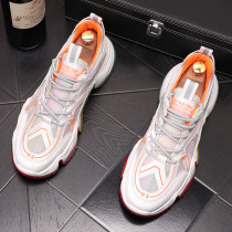 Summer new breathable 100 hitch casual sneakers Korean version trendy thick bottom heightening web face Old daddy shoe mens surge