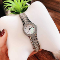 Baoluva 96T14 colorful mother-of-pearl inlaid Diamond small Dial Steel Strip quartz womens watch