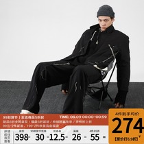 PCLP(PERCLIPS) deconstruction destroys suit stitching mens casual suit Korean fashion coat