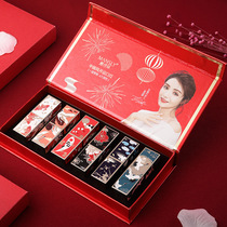 Chinese style Imperial Palace Court Series 6 Lipstick Set Gift Box Gift Box Limited Edition Ancient Wind Yunhe Hongluan Heart Set