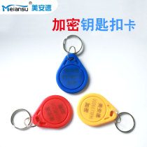 Mei An speed encryption ID keychain card 250kHz frequency card access card 3 ID button card electronic sensor card