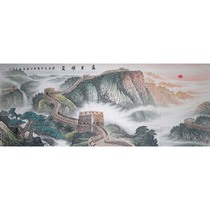 Masters hand-painted authentic Chinese painting Great Wall Wanli Xiongfeng Mountain Picture Office Landscape Painting Feng Shui Living Room