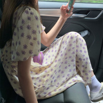 Fa-style retro first love design with little gentleness and windy windy and snow-spinning dress supersenswomens sensational long skirt